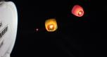 Запуск воздушных фонариков на Пасху